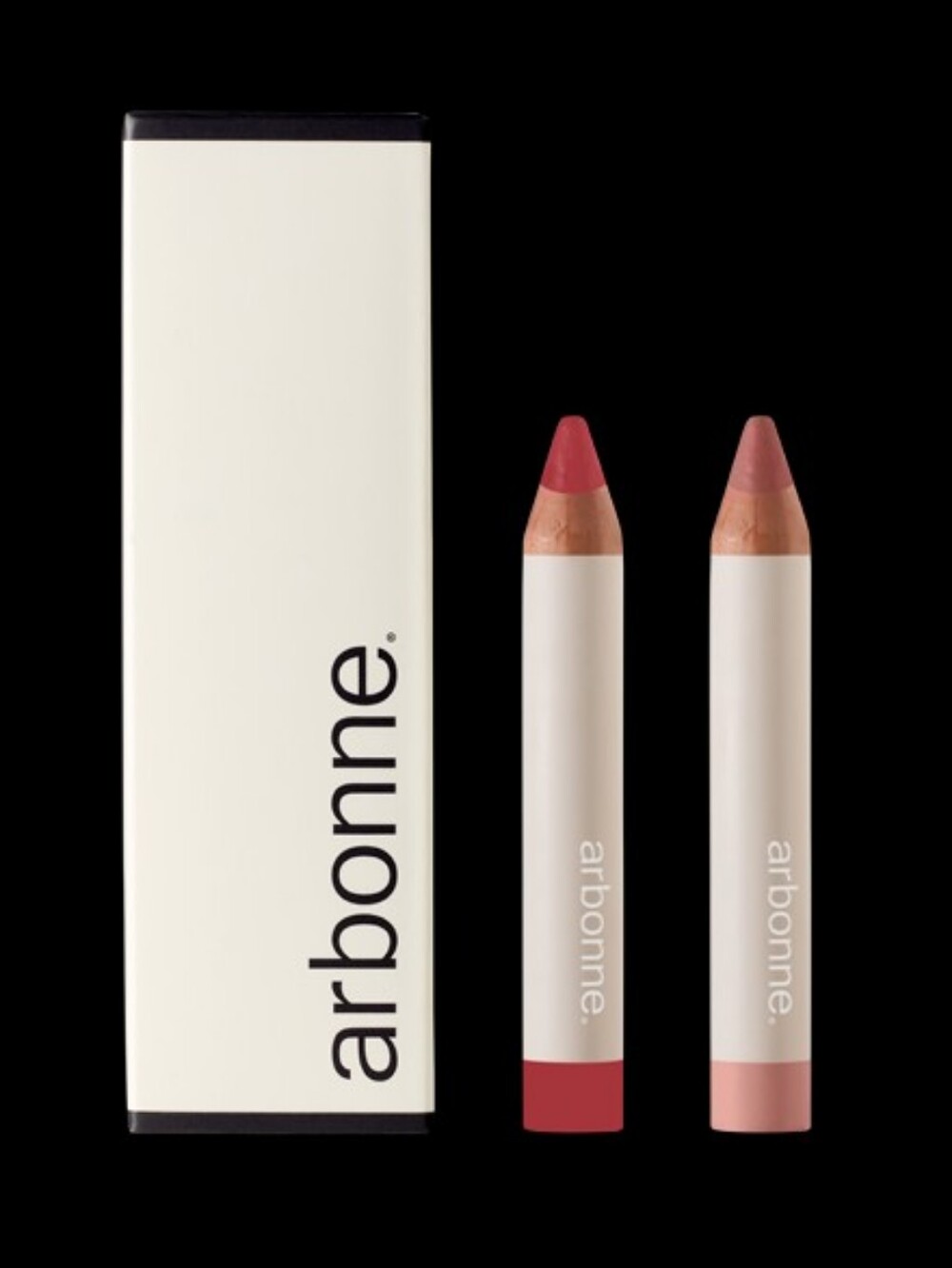 Women's Arbonne Lip Crayon Duo — Burnt Red/ Natural Nude